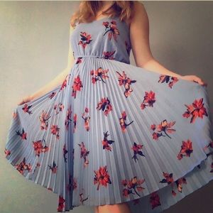 Beautiful blue asymmetrical dress